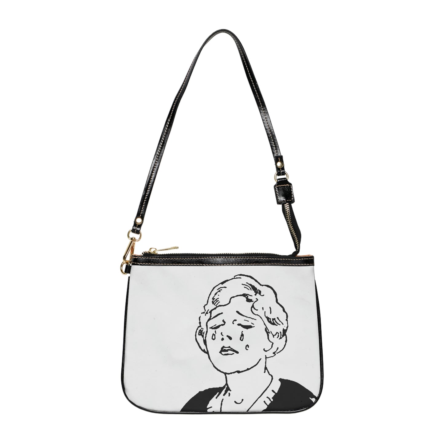 Crying Girl Shoulder Bag