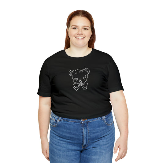 White Teddy Bear Plus Size Tee