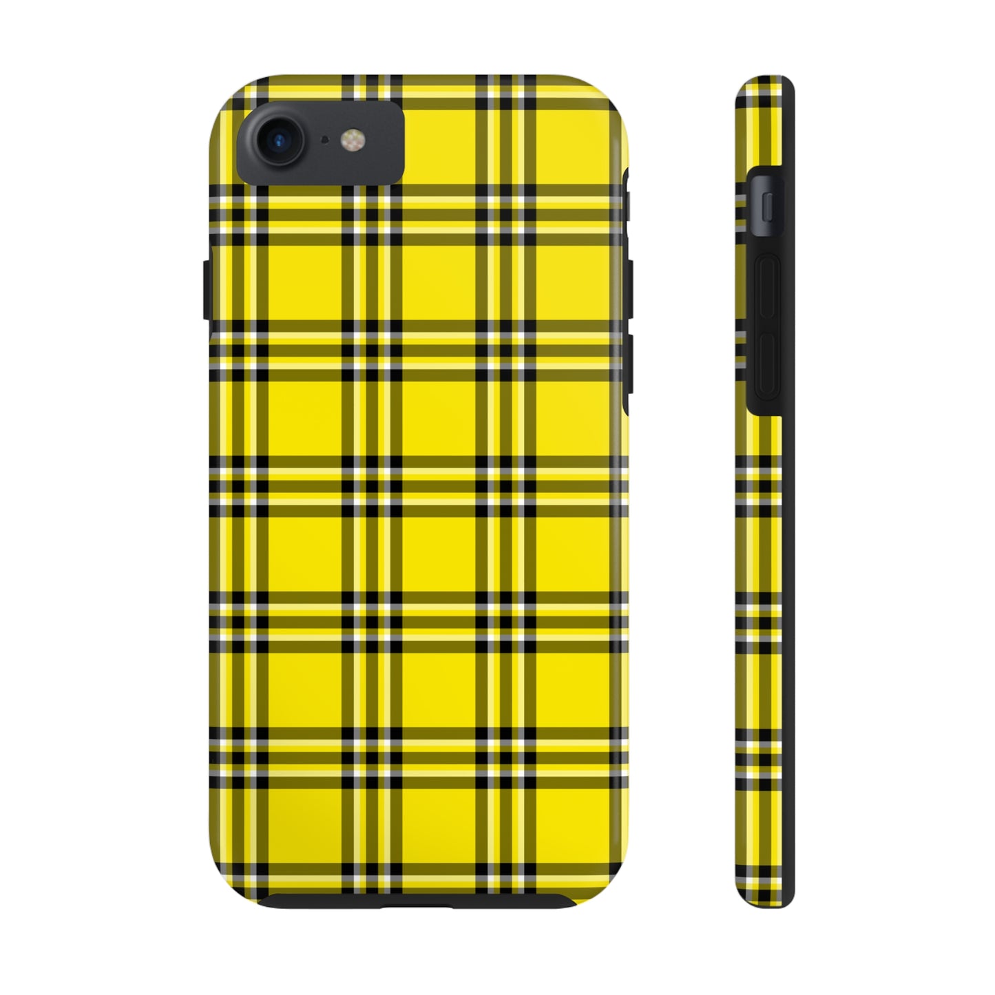 Yellow Plaid Tough Phone Case