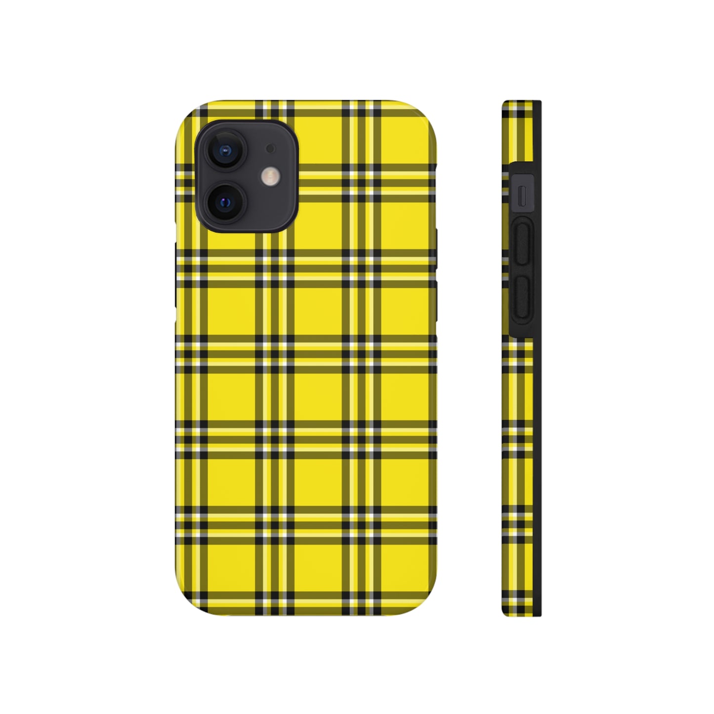 Yellow Plaid Tough Phone Case