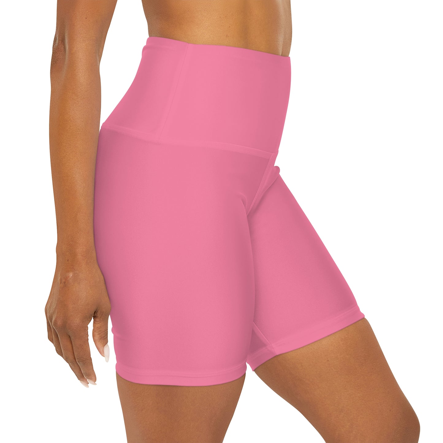 Rose High Waisted Yoga Shorts