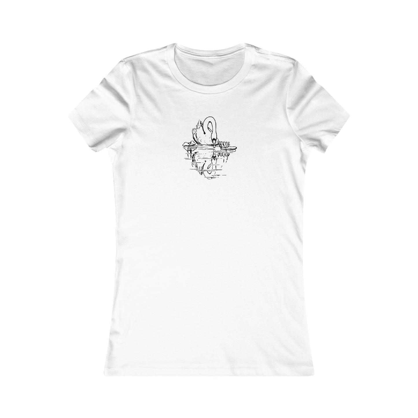 Swan Looking At Reflection Tee