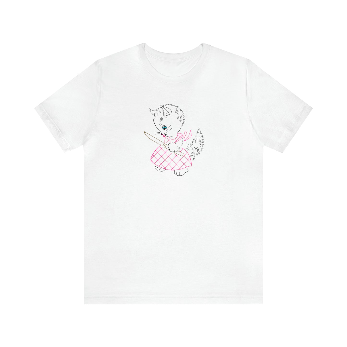 Kitten with Knife Regular Fit Tee