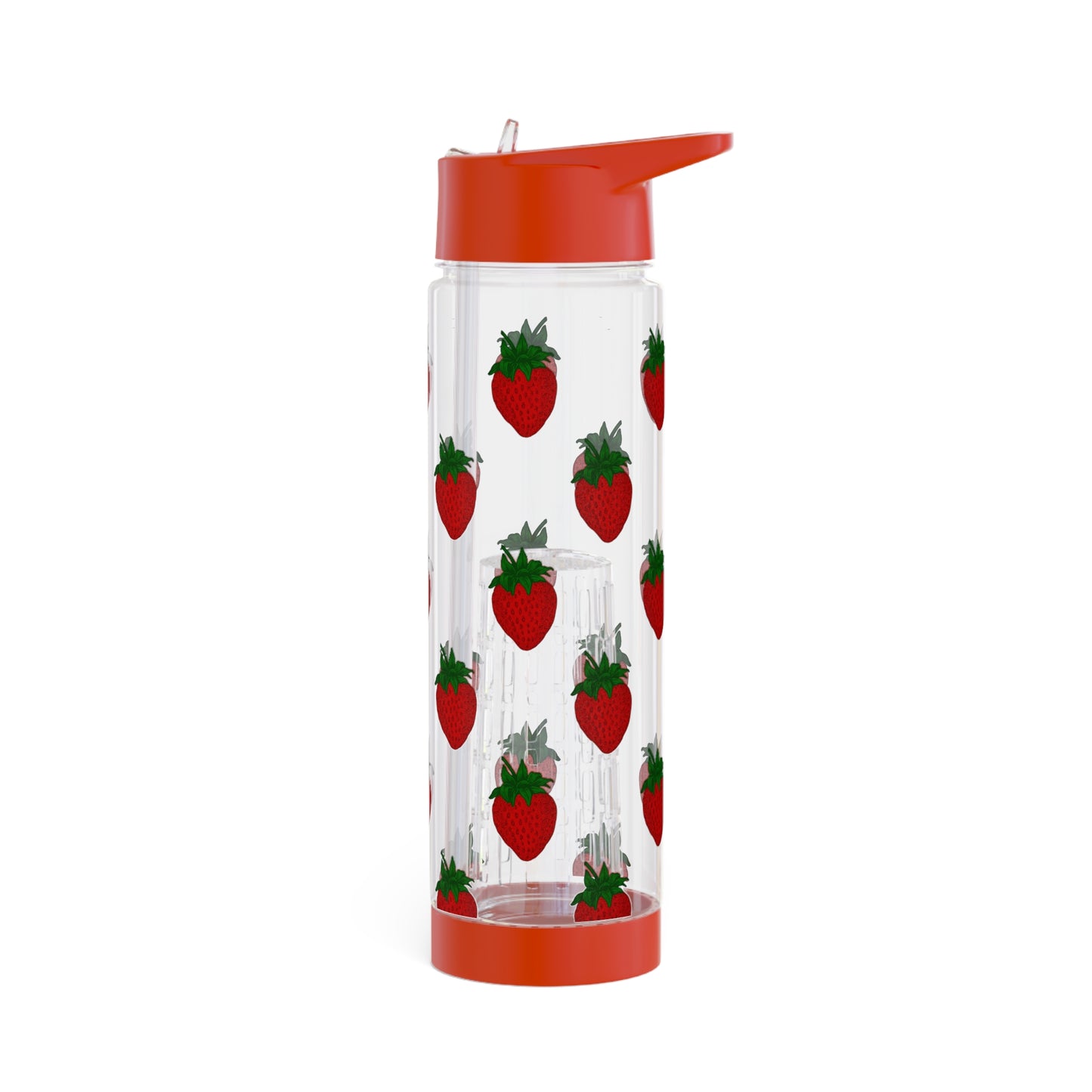 Strawberry Print Infuser Water Bottle