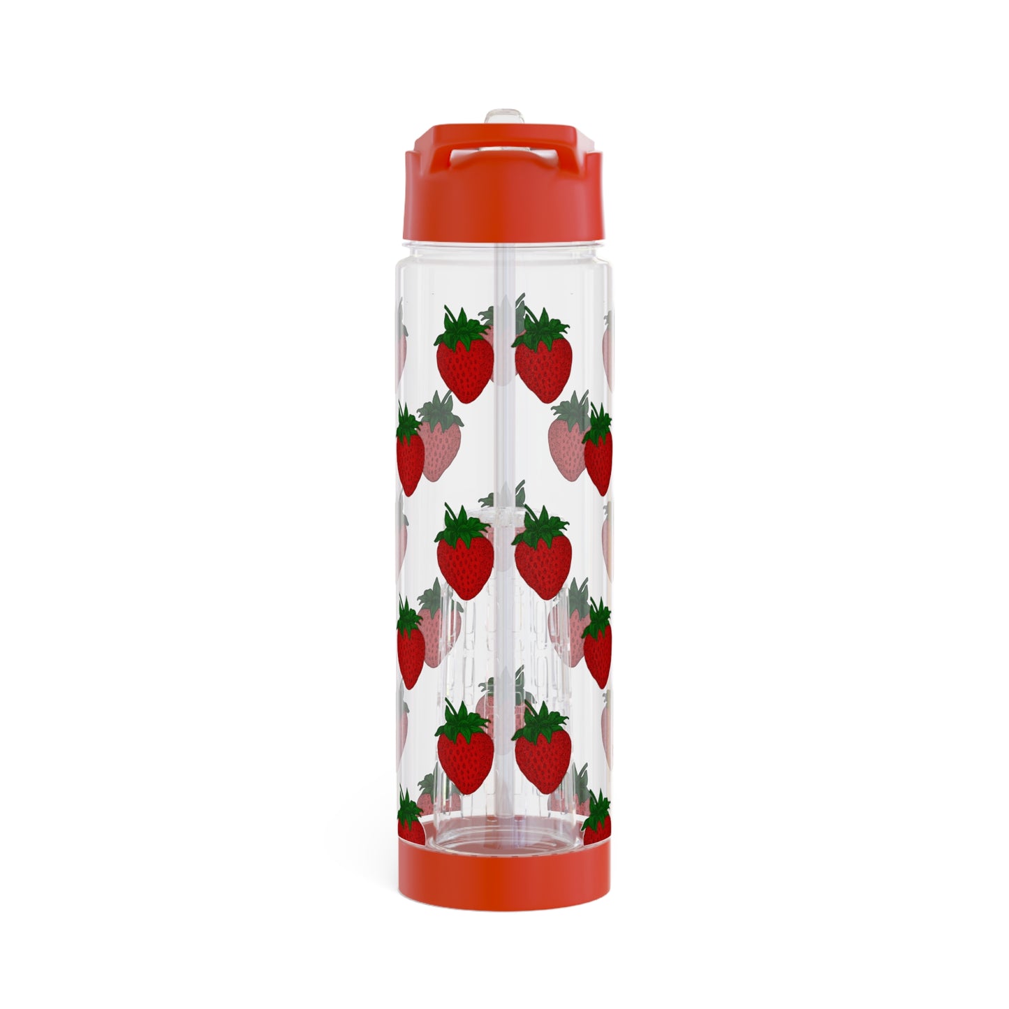 Strawberry Print Infuser Water Bottle