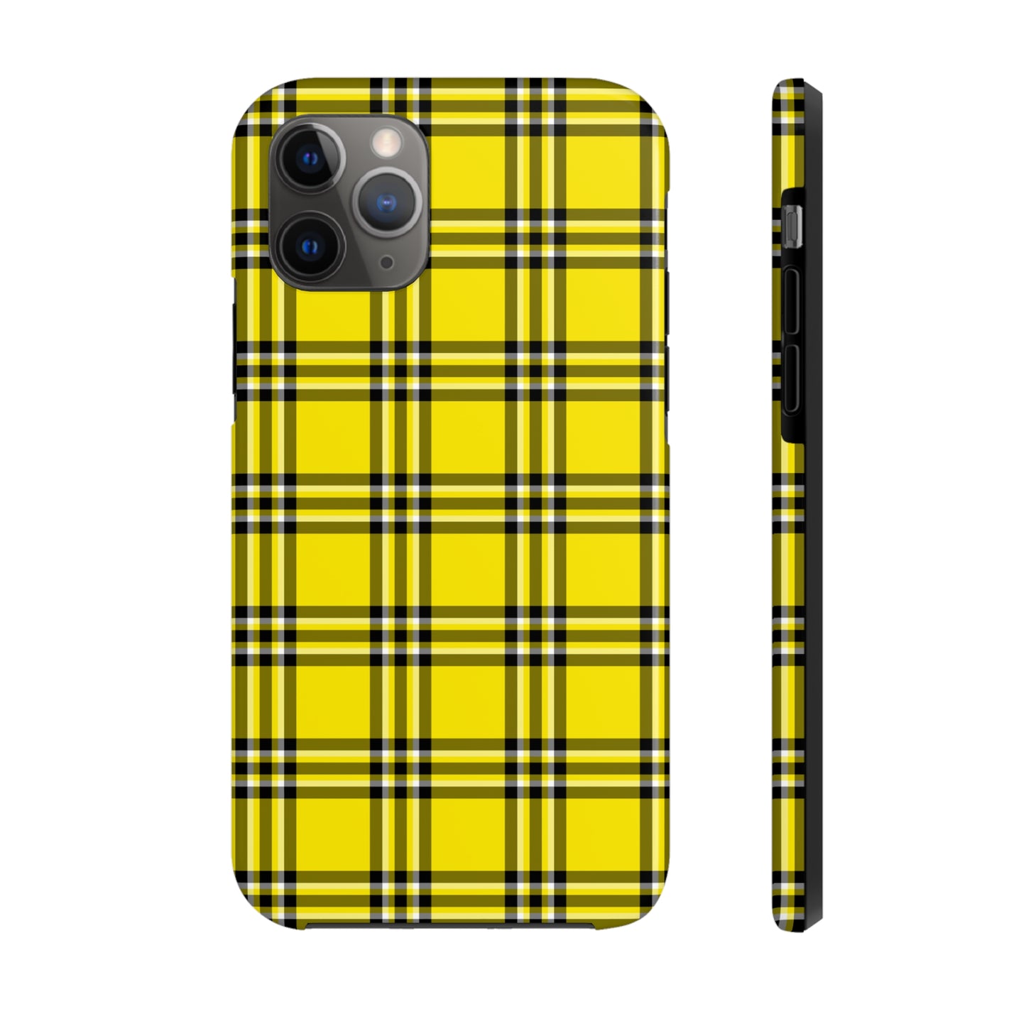 Yellow Plaid Tough Phone Case