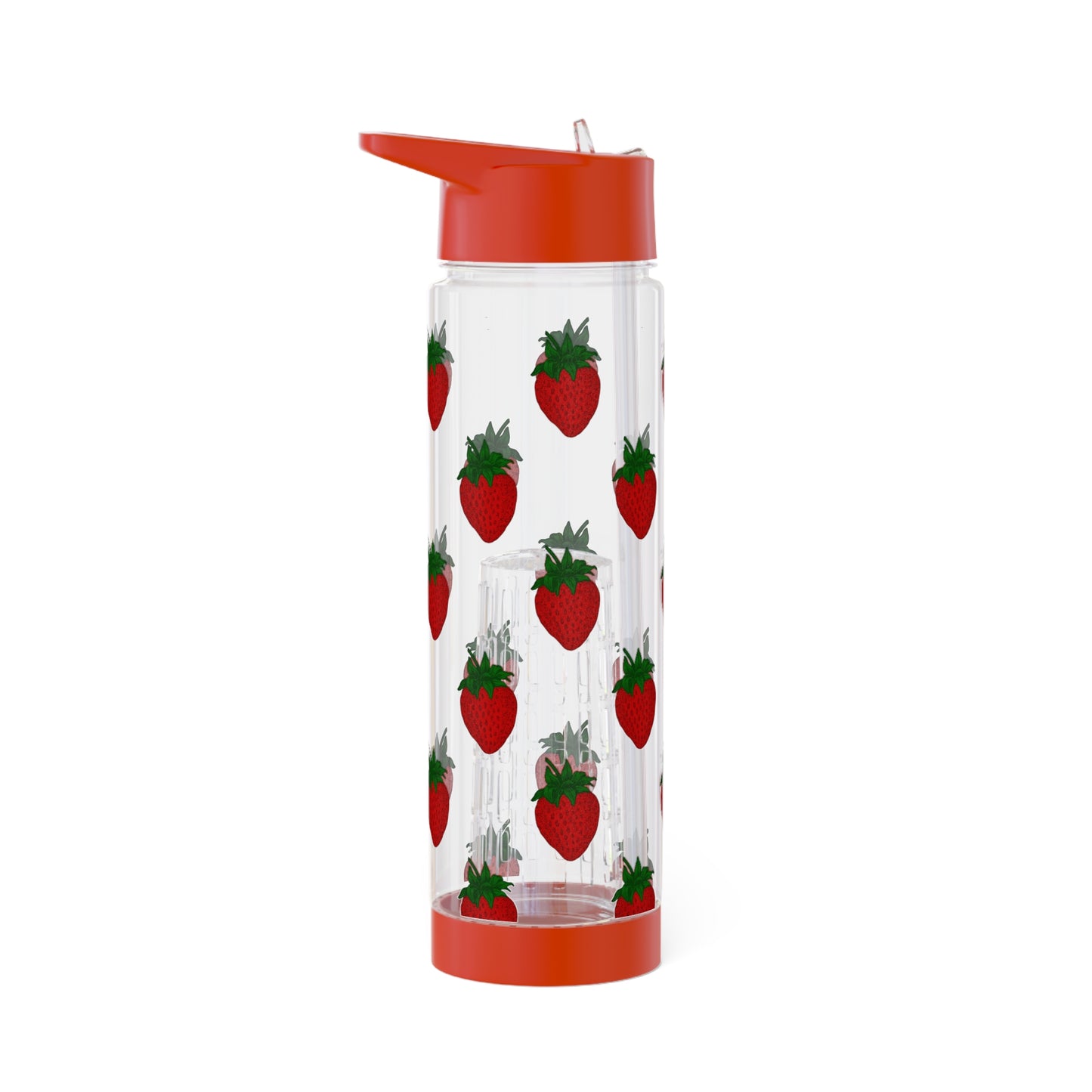 Strawberry Print Infuser Water Bottle