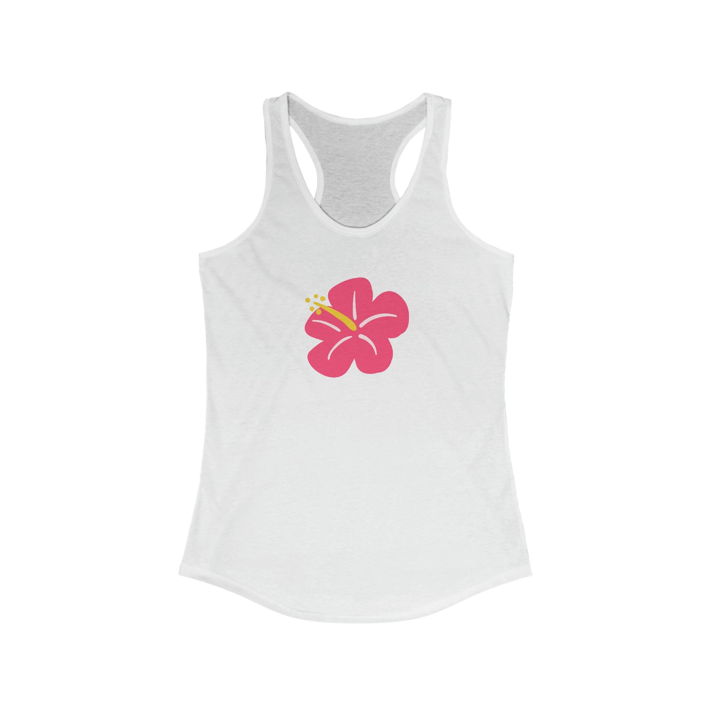 Pink Hibiscus Racerback Tank