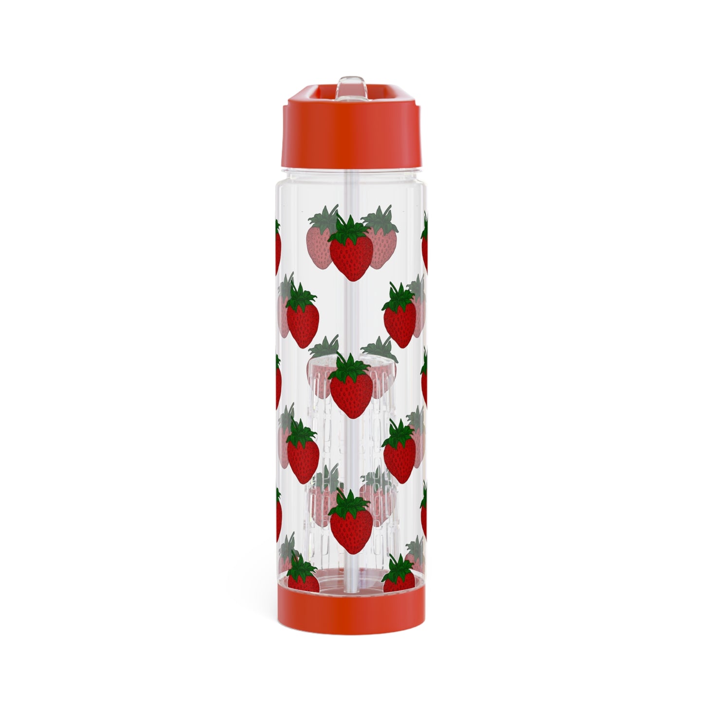 Strawberry Print Infuser Water Bottle