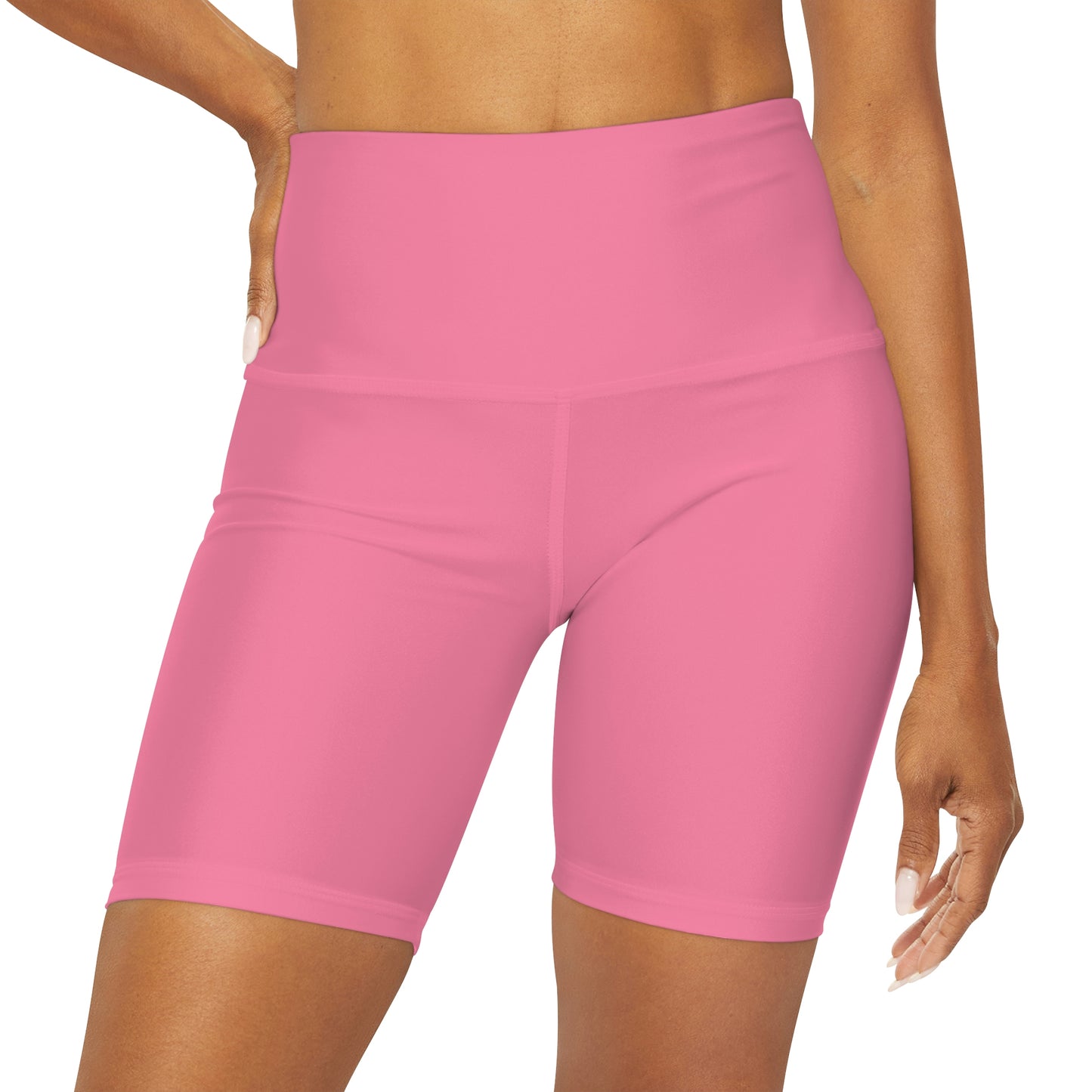 Rose High Waisted Yoga Shorts