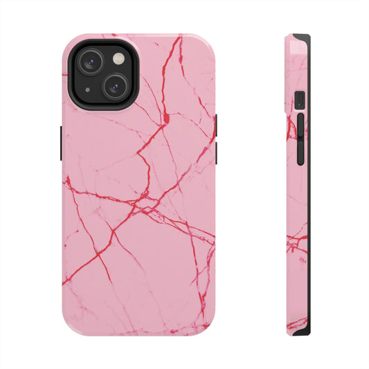 Pink Marble Tough Phone Case