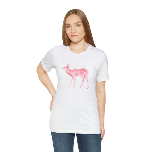 Pink Deer Regular Fit Tee