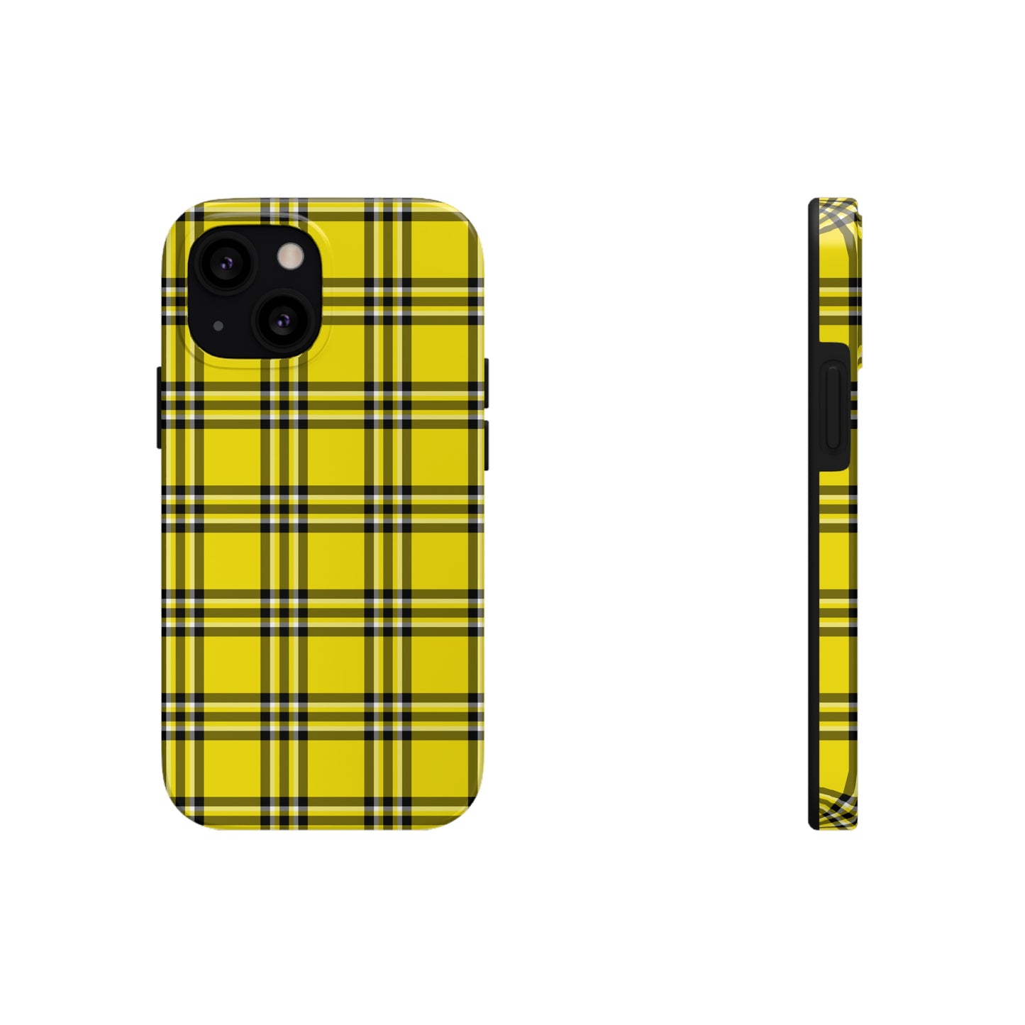 Yellow Plaid Tough Phone Case