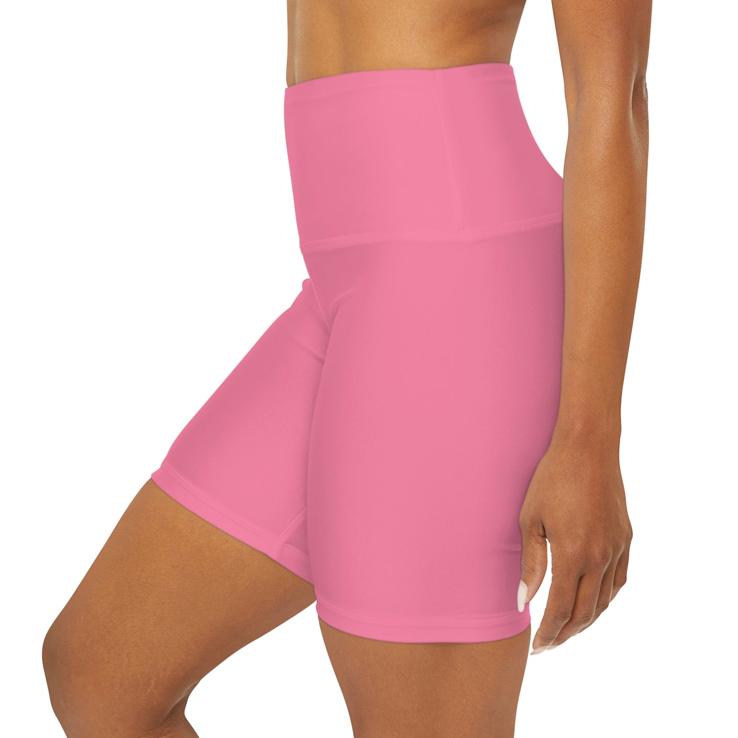 Rose High Waisted Yoga Shorts