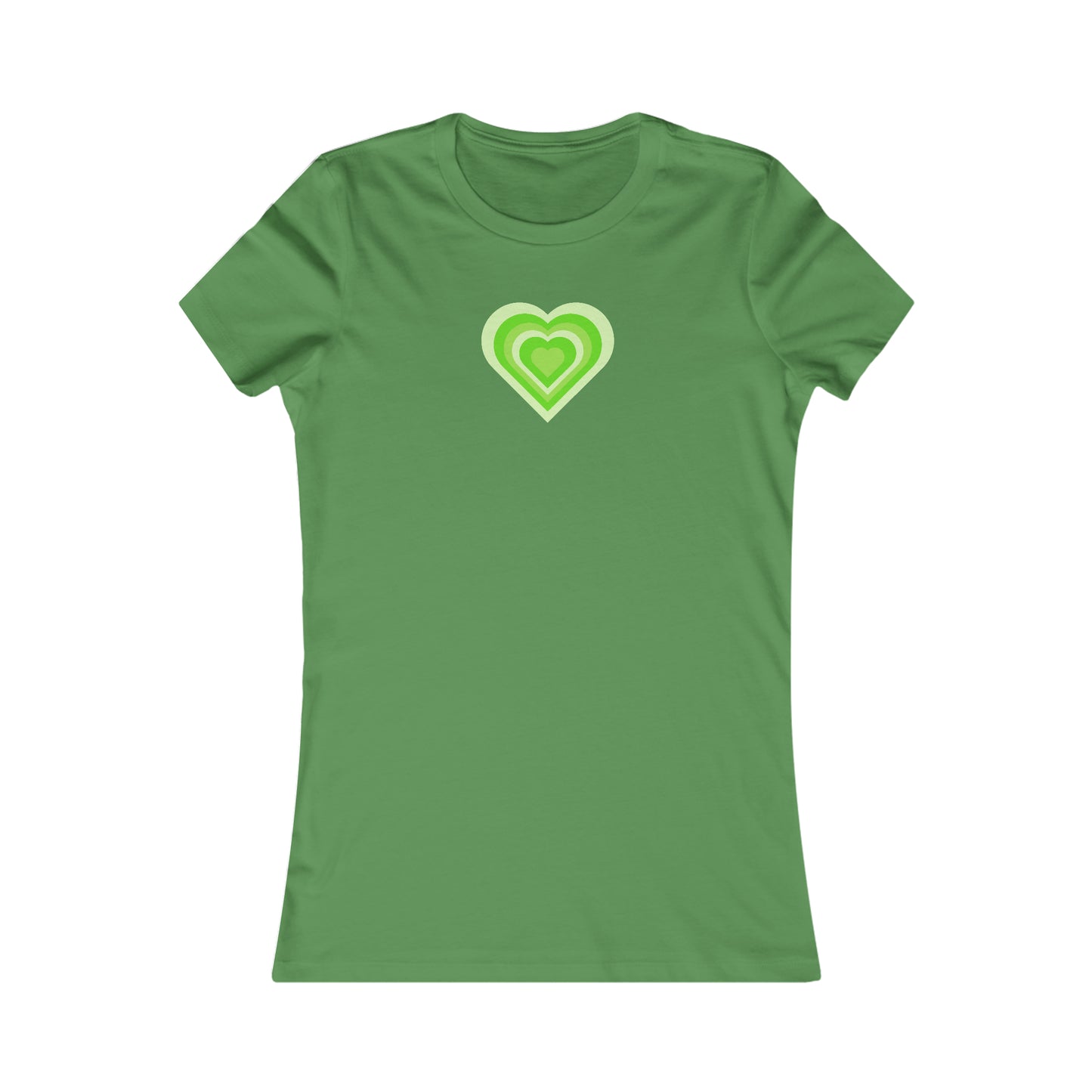 Green Y2K Heart Tee