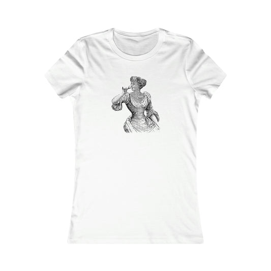 Lady Drinking Champagne Tee