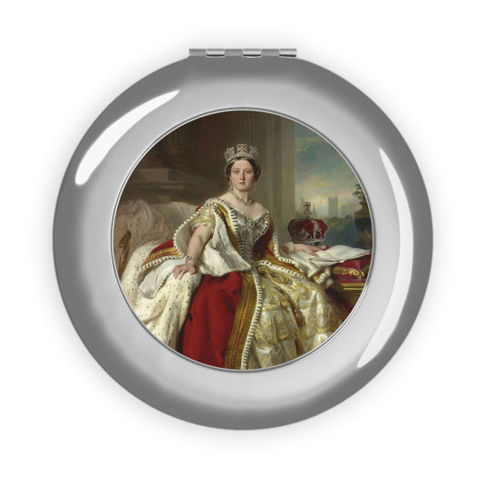 Queen Victoria Compact Travel Mirror