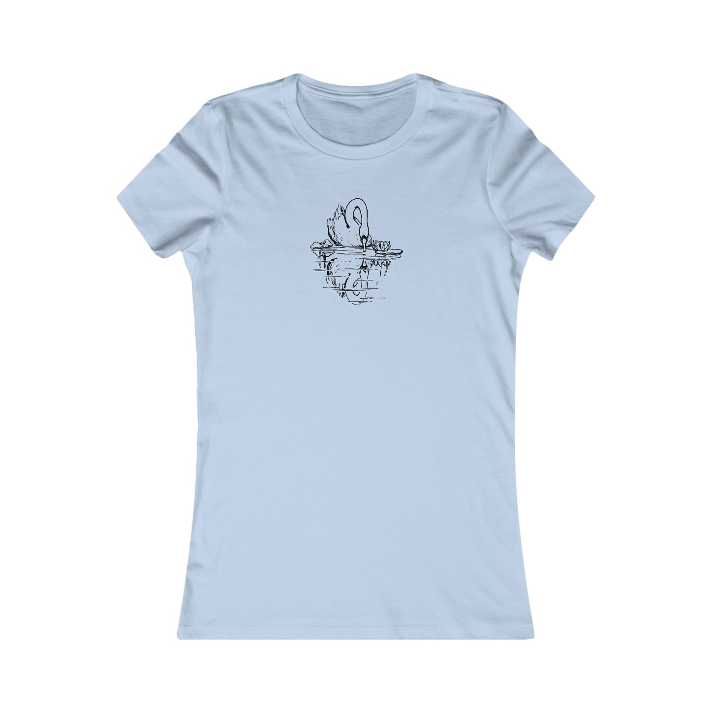 Swan Looking At Reflection Tee