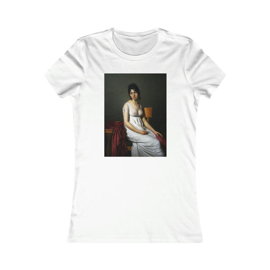 The Woman in White Tee